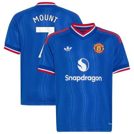 Mason Mount Manchester United adidas Youth 2026/27 Away Replica Jersey - - Front View