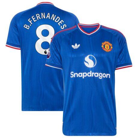 Bruno Fernandes Manchester United adidas 2026/27 Away On-Field Authentic Jersey - - Front View