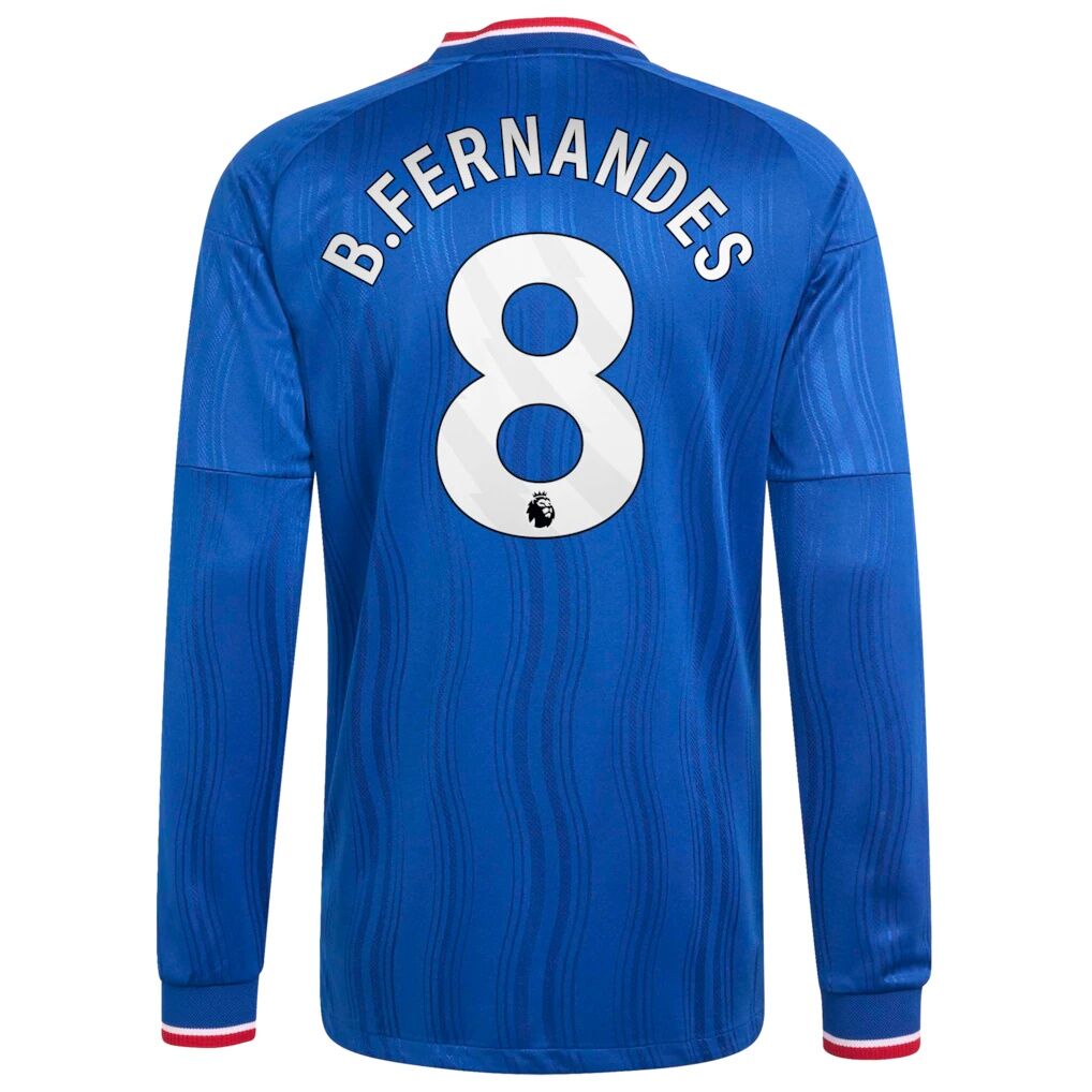 Bruno Fernandes Manchester United adidas 2026/27 Away On-Field Authentic Long Sleeve Jersey - Royal