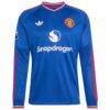 Bruno Fernandes Manchester United adidas 2026/27 Away On-Field Authentic Long Sleeve Jersey - - Side View