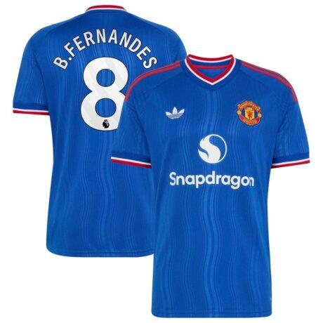Bruno Fernandes Manchester United adidas 2026/27 Away Replica Jersey - - Front View