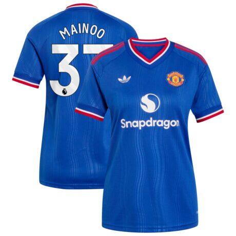 Kobbie Mainoo Manchester United adidas Women's 2026/27 Away Replica Jersey - - Front View