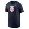 USMNT Nike Large Crest Legend T-Shirt - Navy - Side View