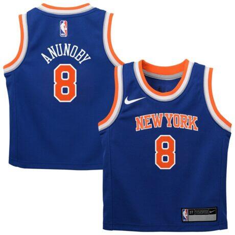 OG Anunoby New York Knicks Nike Preschool Swingman Swingman Jersey - Blue - Front View