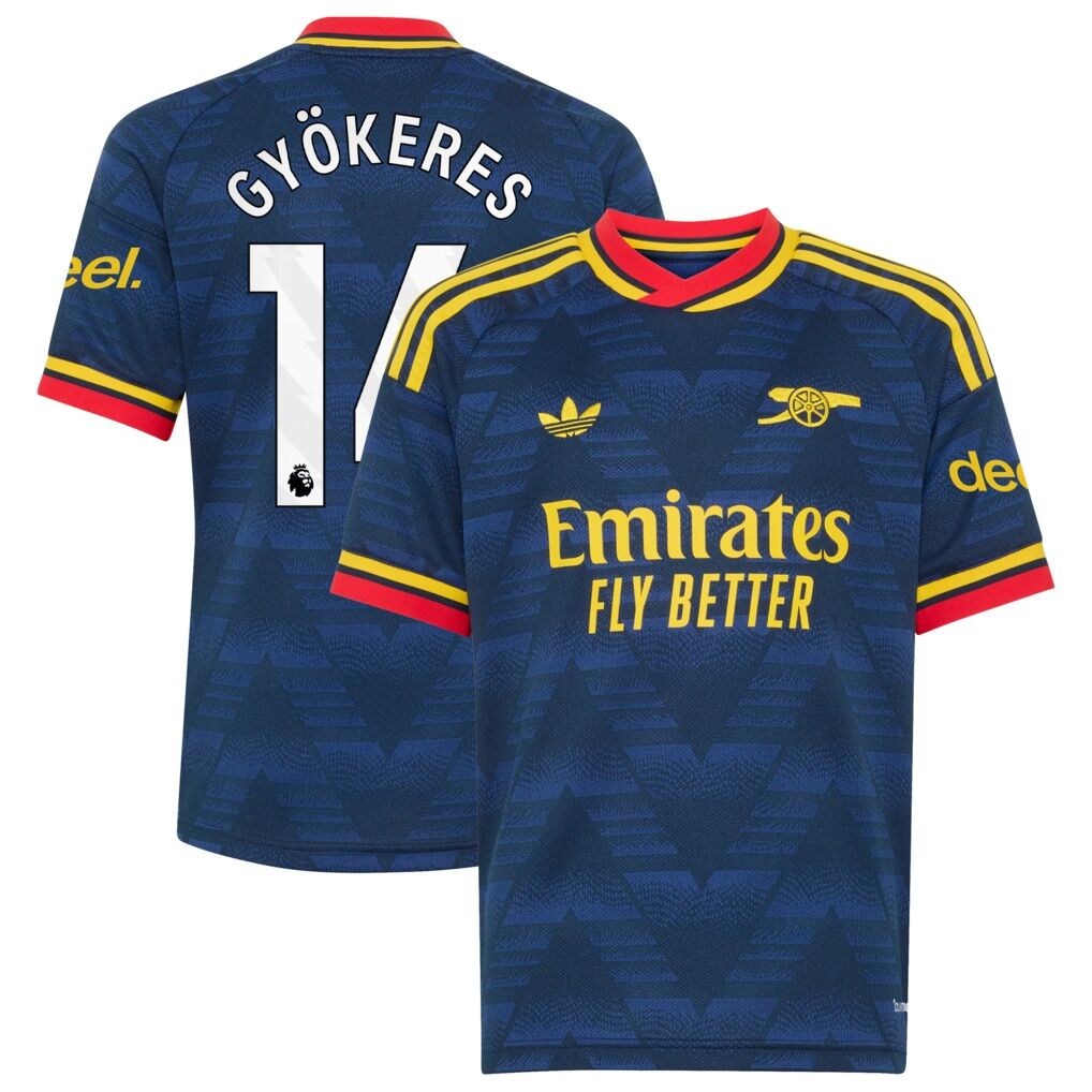 Viktor Gyökeres Arsenal adidas Youth 2026/27 Away Replica Jersey