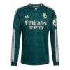 Rodrygo Real Madrid adidas 2026/27 Away Replica Long Sleeve Jersey - Green - Side View
