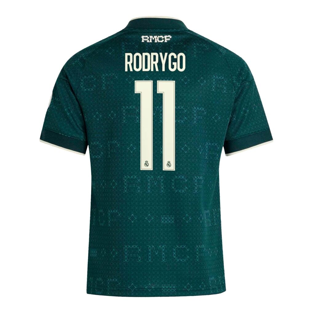 Rodrygo Real Madrid adidas Youth 2026/27 Away Replica Jersey