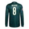 Federico Valverde Real Madrid adidas 2026/27 Away On-Field Authentic Long Sleeve Jersey - Green - Detail View