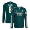 Federico Valverde Real Madrid adidas 2026/27 Away Replica Long Sleeve Jersey - Green - Front View