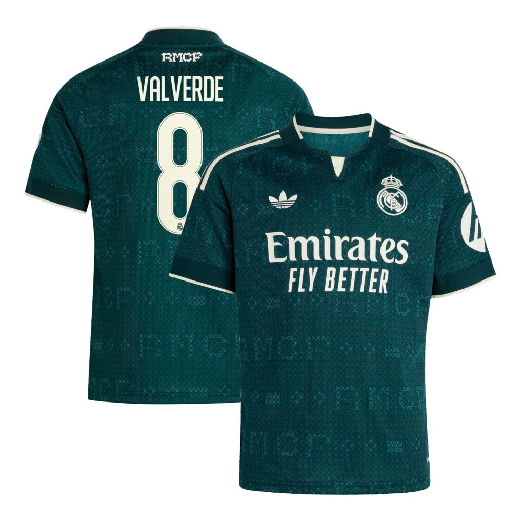 Federico Valverde Real Madrid adidas Youth 2026/27 Away Replica Jersey