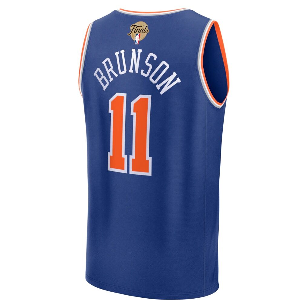 Jalen Brunson New York Knicks Fashion7 2026 NBA Finals Patch Fast Break Replica Jersey – Icon Edition