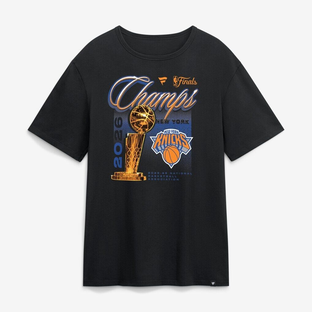 New York Knicks 2026 NBA Finals Champions Trophy T-Shirt