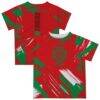 Portugal National Team Vive La Fete Toddler Paint Brush T-Shirt - Red - Front View