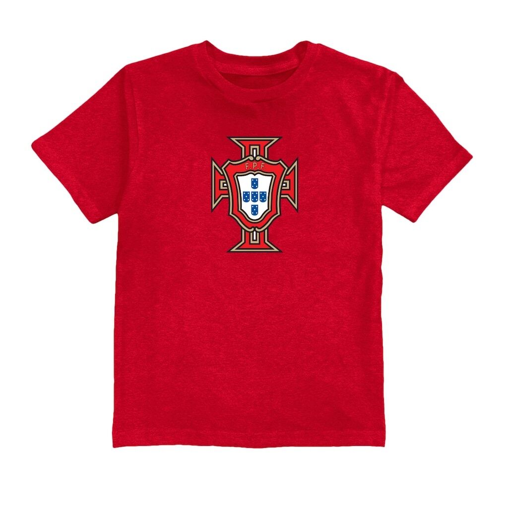 Portugal National Team Vive La Fete Youth Color Badge T-Shirt