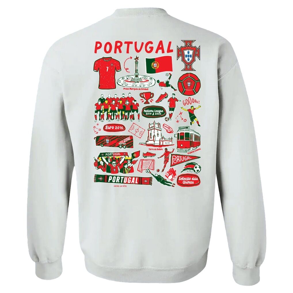 Portugal National Team Vive La Fete Women's Impressions Artwork Sweatshirt