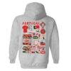Portugal National Team Vive La Fete Women's Impressions Artwork Hoodie - Gray - Detail View