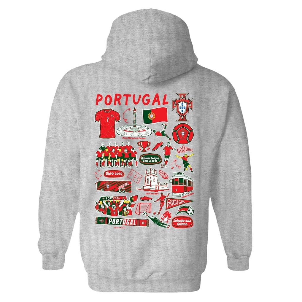 Portugal National Team Vive La Fete Women's Impressions Artwork Hoodie