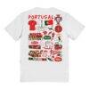 Portugal National Team Vive La Fete Women's Impressions Artwork T-Shirt - White - Detail View