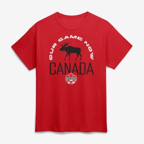 Canada Soccer Our Game Now T-Shirt - Red - Front View