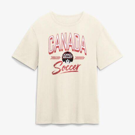 Canada Soccer Elevated T-Shirt - Cream - Front View