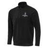 Carolina Hurricanes Antigua 2026 Stanley Cup Champions Genesis Quarter-Zip Pullover - Black - Front View