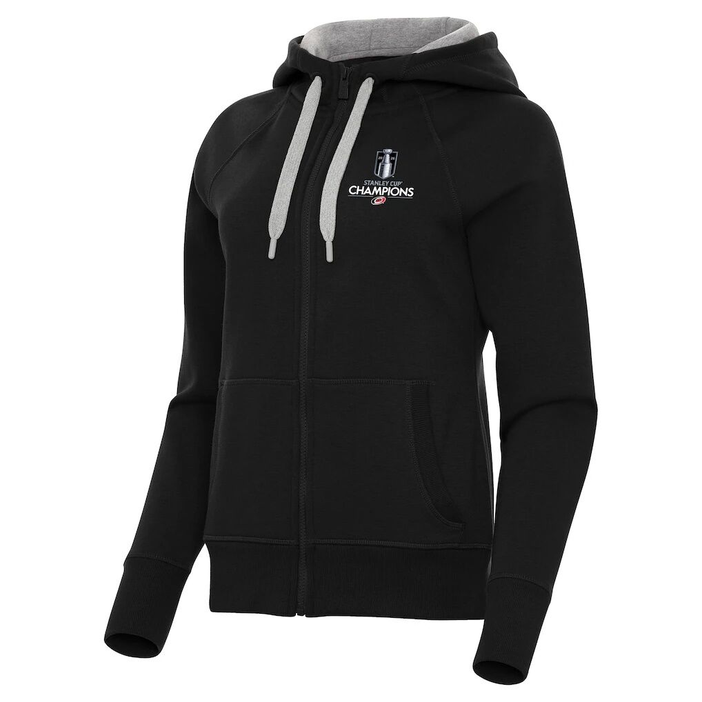 Carolina Hurricanes Antigua Women's 2026 Stanley Cup Champions Takeover Fleece Raglan Full-Zip Hoodie