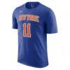 Jalen Brunson New York Knicks Nike Unisex Name & Number T-Shirt - Blue - Back View