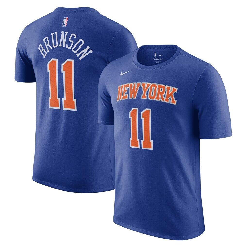 Jalen Brunson New York Knicks Nike Unisex Name & Number T-Shirt – Icon Edition