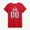 2026 MLB All-Star Game Women's Name & Number Pick-A-Player V-Neck T-Shirt - Red - Detail View