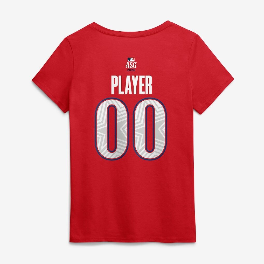 2026 MLB All-Star Game Women's Name & Number Pick-A-Player V-Neck T-Shirt