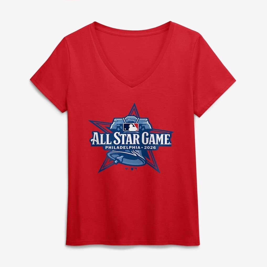 2026 MLB All-Star Game Women's Name & Number Pick-A-Player V-Neck T-Shirt