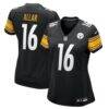 Drew Allar Pittsburgh Steelers Nike Women's Team Game Jersey - Black - Front View
