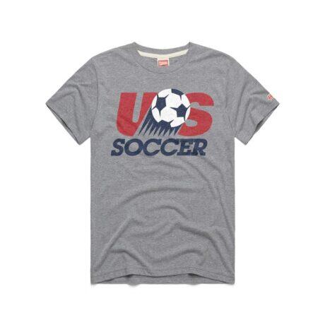 U.S. Soccer Homage Unisex 1993 Crest Tri-Blend T-Shirt - Gray - Front View
