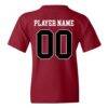Ball State Cardinals Youth NIL Pick-A-Player Football Shirsey T-Shirt - - Detail View