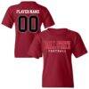 Ball State Cardinals Youth NIL Pick-A-Player Football Shirsey T-Shirt - - Front View