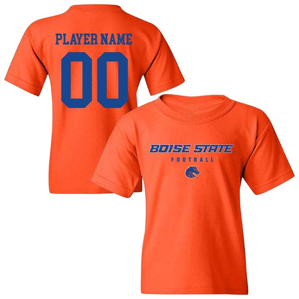 Boise State Broncos Youth NIL Pick-A-Player Football Shirsey T-Shirt