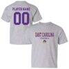 ECU Pirates Youth NIL Pick-A-Player Football Shirsey T-Shirt - Gray - Front View