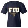 FIU Panthers Youth NIL Pick-A-Player Football Shirsey T-Shirt - Navy - Side View