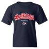 Fresno State Bulldogs Youth NIL Pick-A-Player Football Shirsey T-Shirt - Navy - Front View