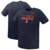 Illinois Fighting Illini Nike Preschool Name Bar Legend Dri-FIT T-Shirt - Navy - Front View