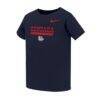 Gonzaga Bulldogs Nike Toddler Name Bar Legend Dri-FIT T-Shirt - Navy - Front View