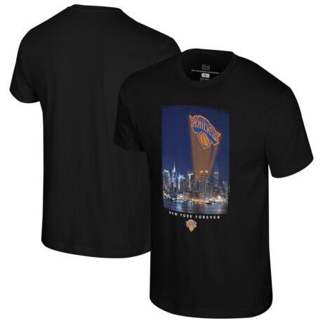 New York Knicks Stadium Essentials Unisex Signal T-Shirt - Black - Front View