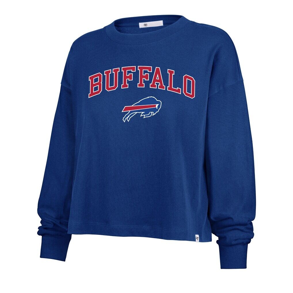 Buffalo Bills '47 Women's Plus Size Sydney Arch Game T-Shirt - Royal