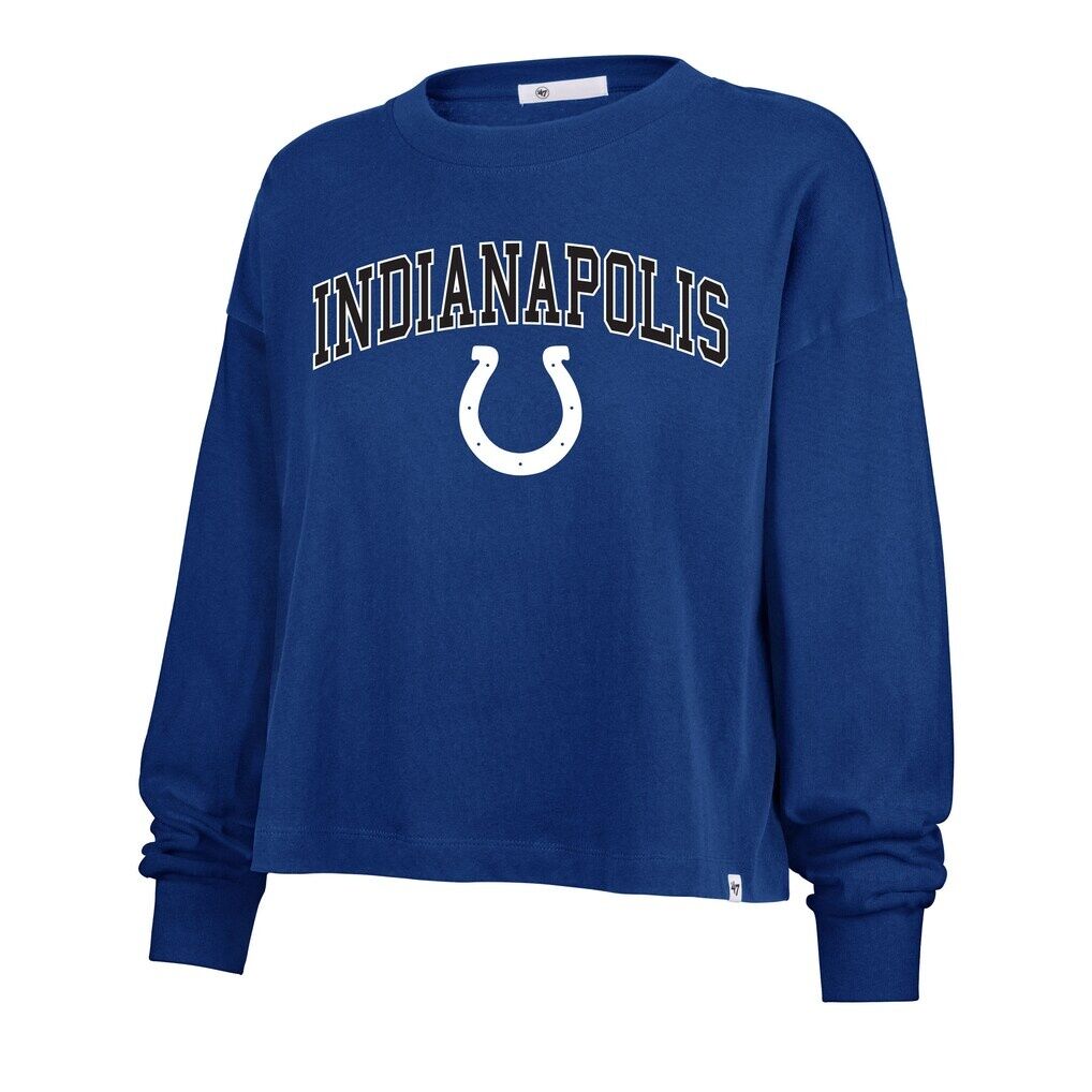 Indianapolis Colts '47 Women's Plus Size Sydney Arch Game T-Shirt - Royal