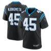 Maema Njongmeta Carolina Panthers Nike Game Jersey - Black - Front View