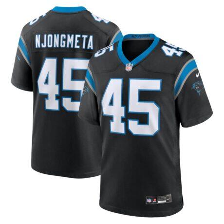 Maema Njongmeta Carolina Panthers Nike Game Jersey - Black - Front View