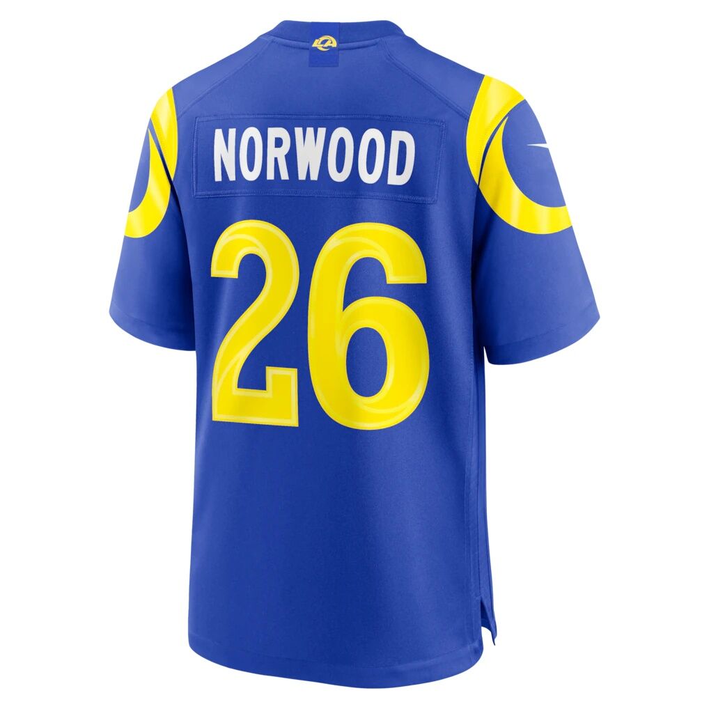 Drey Norwood Los Angeles Rams Nike Game Jersey - Royal