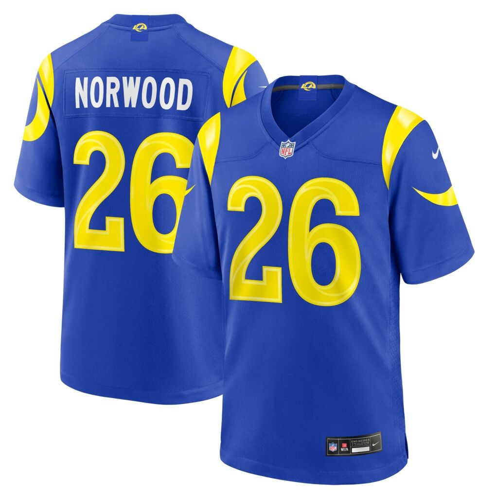 Drey Norwood Los Angeles Rams Nike Game Jersey - Royal
