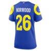 Drey Norwood Los Angeles Rams Nike Women's Team Game Jersey - - Detail View
