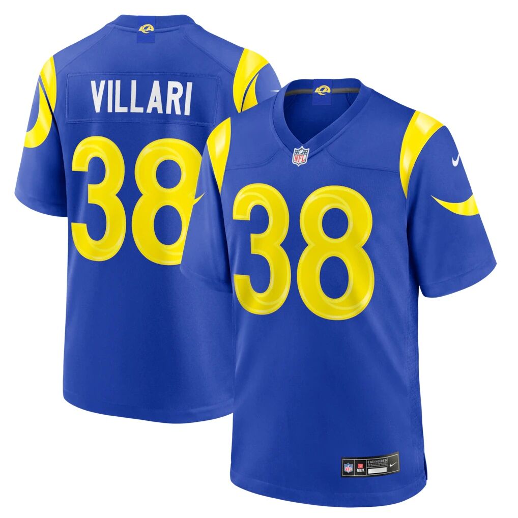 Dan Villari Los Angeles Rams Nike Game Jersey - Royal